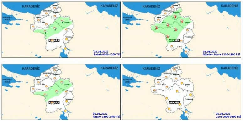 Meteoroloji uyardı! Sıcaklık etkisini sürdürüyor, güney pişecek: Karadeniz’e sağanak uyarısı