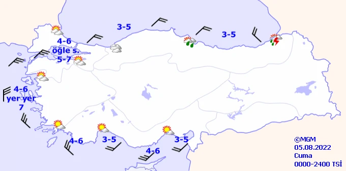 Meteoroloji uyardı! Sıcaklık etkisini sürdürüyor, güney pişecek: Karadeniz’e sağanak uyarısı