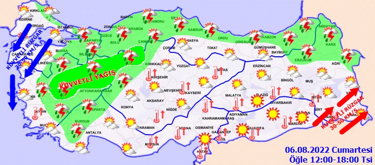 Yaz aylarında şemsiyeli günler başladı! Sağanak 5 gün sürecek: Meteoroloji'den 6 ile sarı kodlu uyarı
