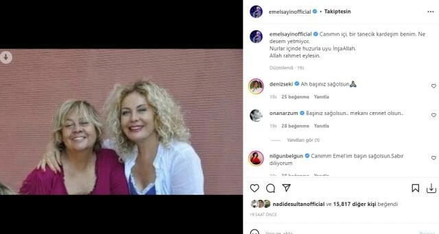 Emel Sayın’ın acı günü