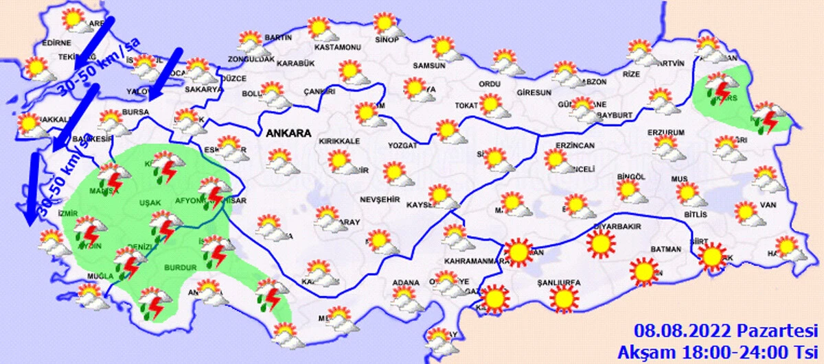Meteoroloji'den kritik uyarı! Gök gürültülü sağanak geliyor