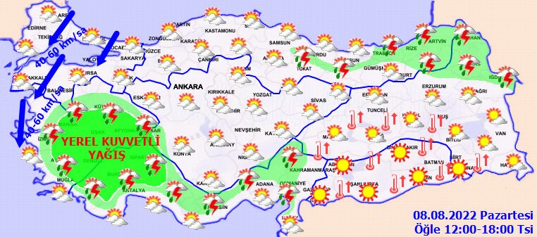 Meteoroloji'den kritik uyarı! Gök gürültülü sağanak geliyor