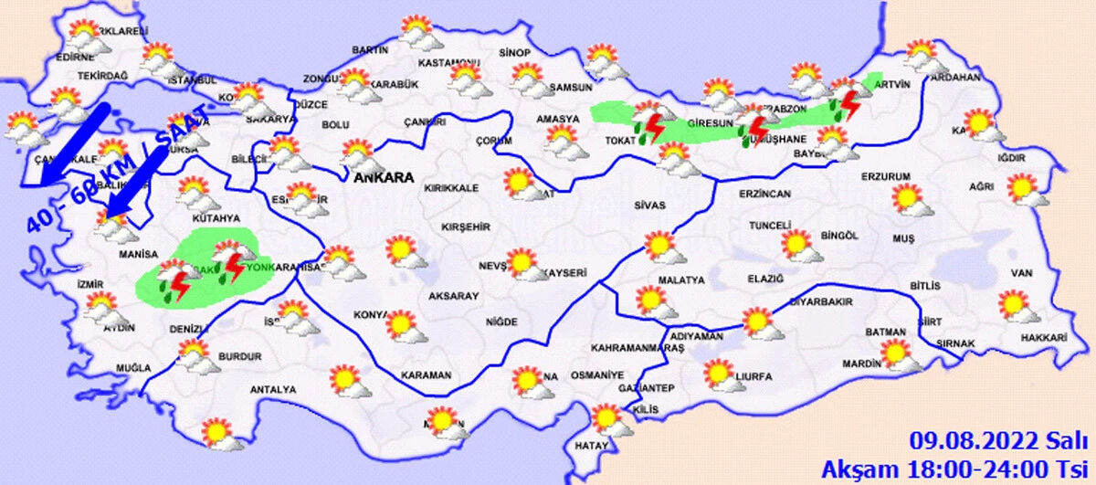 Son dakika: Meteoroloji'den gök gürültülü sağanak uyarısı