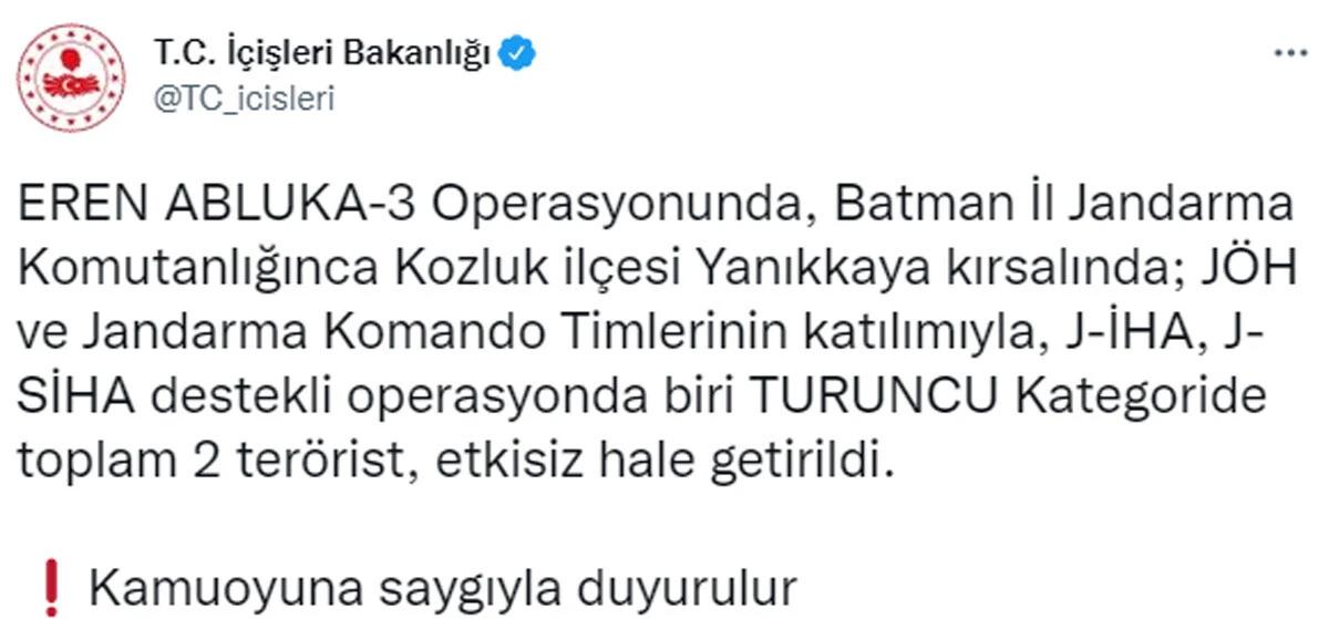 Son dakika| Turuncu listeye bir çizik daha! Mehmetçik'ten nokta operasyon: 6 terörist öldürüldü