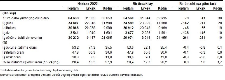 Son dakika! TÜİK duyurdu: İşsizlik rakamları açıklandı