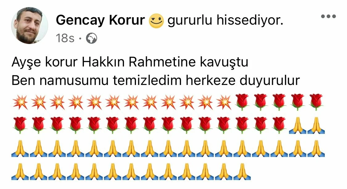 Eşini öldüren katilden kan donduran paylaşım! Genç kadın toprağa verildi