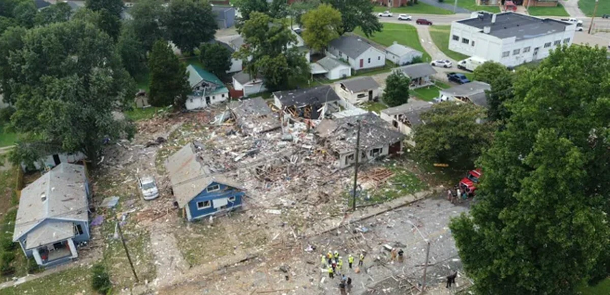 ABD'de şiddetli patlama: 3 kişi öldü onlarca ev hasar gördü