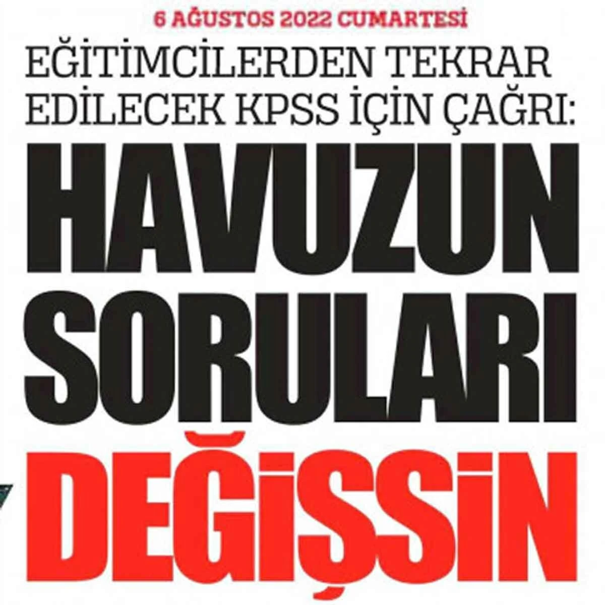 KPSS soru havuzu tamamen silinecek