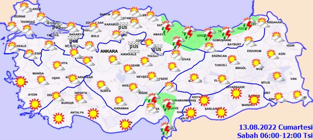 Meteoroloji'den 5 bölge için kritik uyarı: Gök gürültülü <a href=