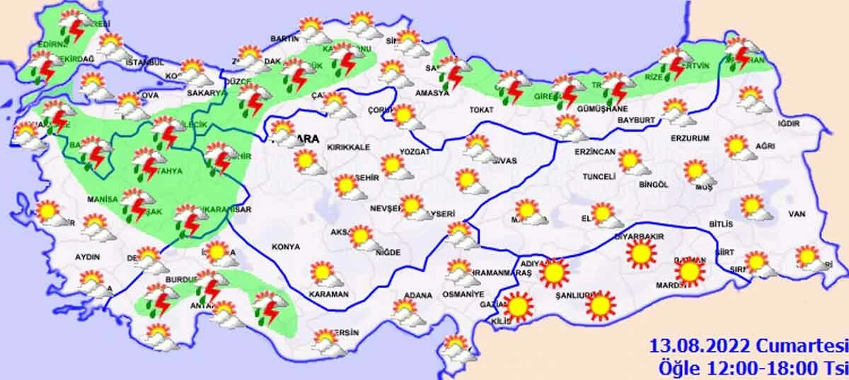 Meteoroloji'den 5 bölge için kritik uyarı: Gök gürültülü yağış geliyor