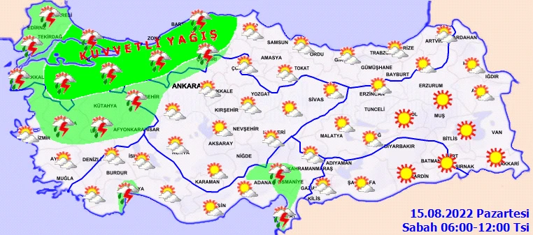 Sıcaklara kısa bir ara! Meteoroloji'den 17 ile sarı kodlu uyarı: Sel, su baskını, dolu, hortum...
