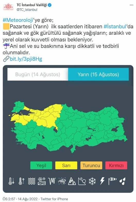 Sıcaklara kısa bir ara! Meteoroloji'den 17 ile sarı kodlu uyarı: Sel, su baskını, dolu, hortum...
