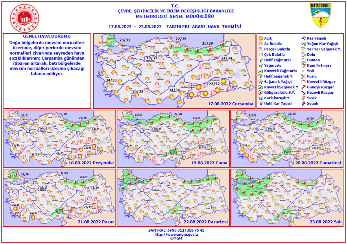 Son dakika! Meteoroloji saat vererek uyardı: Gök gürültülü sağanak geliyor