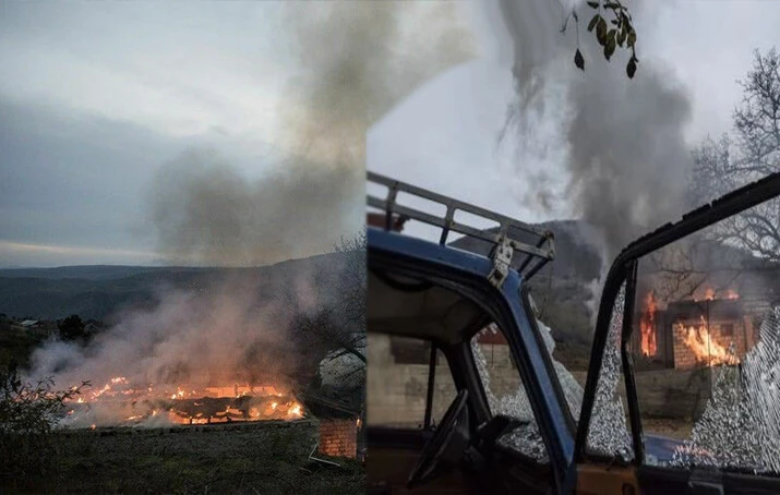 Laçın Azerbaycan'ın kontrolüne geçecek! Ermeniler şehri yakarak terk ediyor