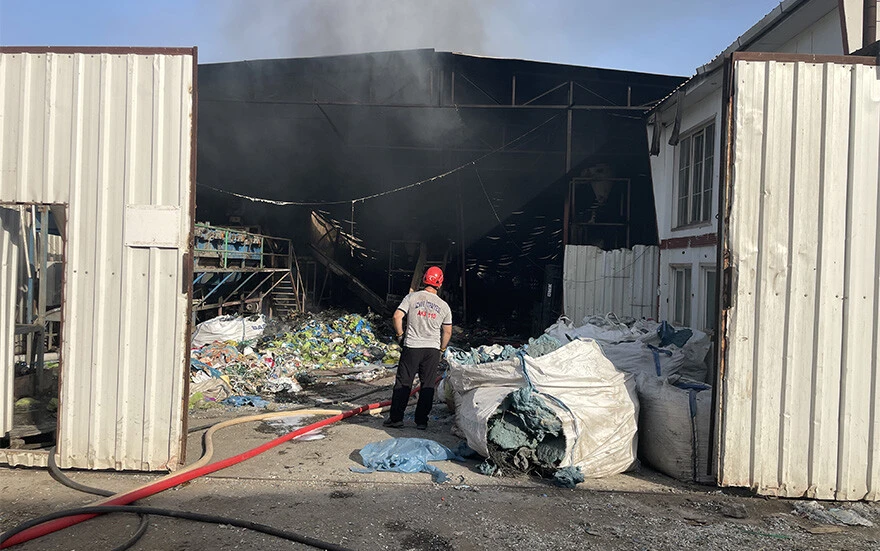 İzmir Buca fabrika yangını