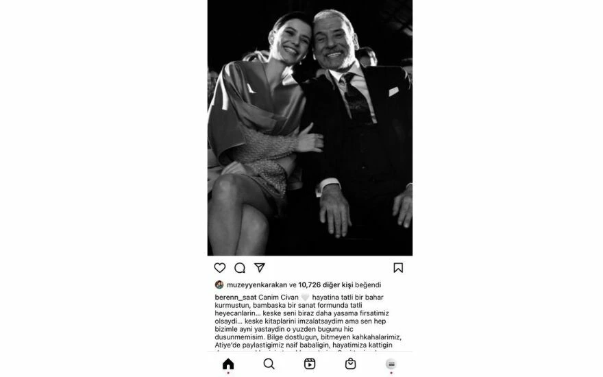 Beren Saat’den Civan Canova için duygusal paylaşım: “Güle güle git yıldızlara”