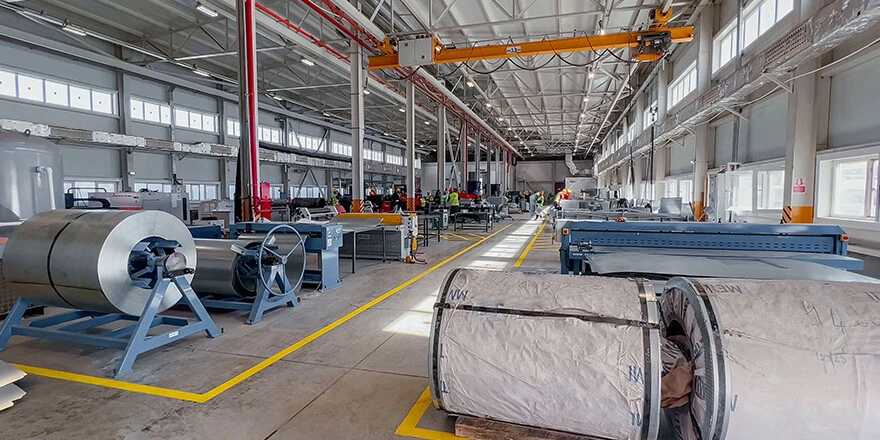 Akkuyu NGS'de hava kanalları üretimine atölyede başlandı