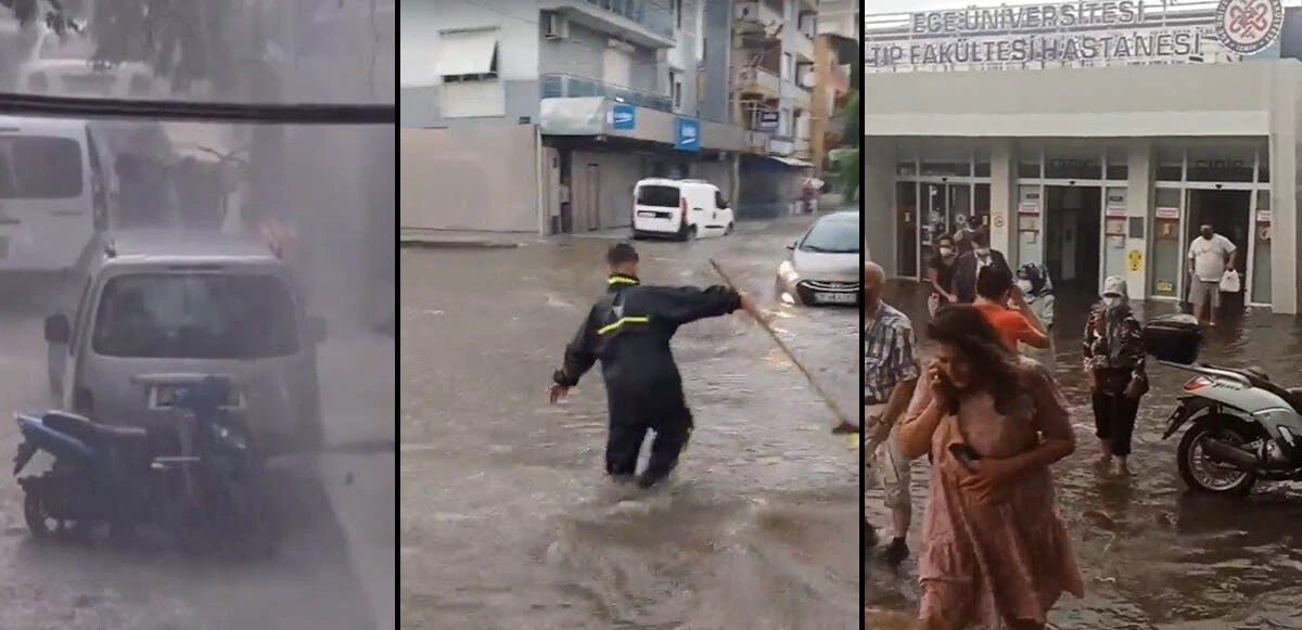 Meteoroloji uyarmıştı! Beklenen sağanak etkisini gösterdi: Yumurta büyüklüğünde dolu, göle dönen caddeler, uçan çatılar...