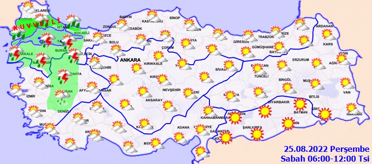 17 şehre kritik uyarı! Meteoroloji son tahminleri paylaştı: Ani sel baskını ve hortumlara dikkat (26 Ağustos Hava Durumu)