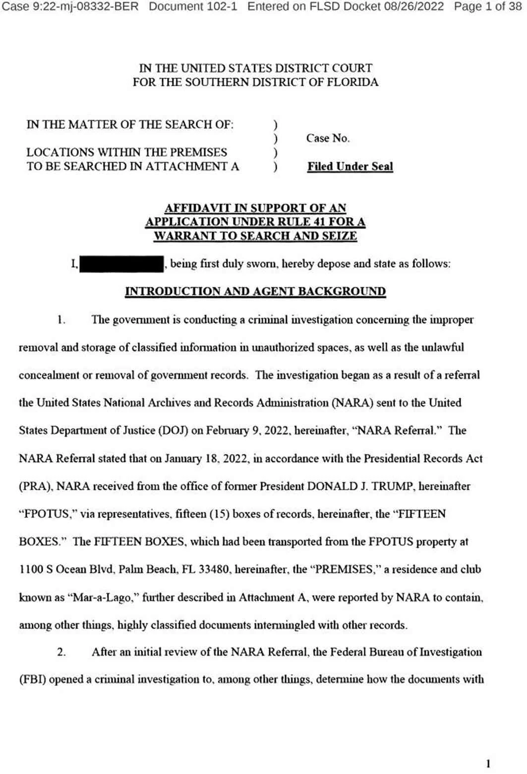 Trump'ın evine arama emrini veren beyanname ortaya çıktı! FBI ajanlarına tehdit!