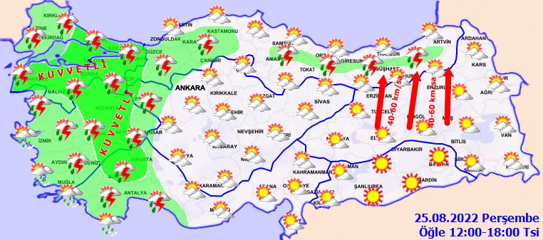 17 şehre kritik uyarı! Meteoroloji son tahminleri paylaştı: Ani sel baskını ve hortumlara dikkat (26 Ağustos Hava Durumu)