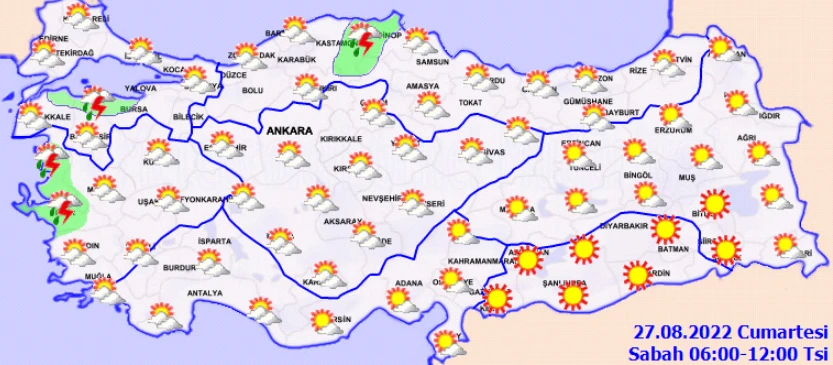 Meteoroloji'den İstanbul dahil birçok ile uyarı: Sağanak geri döndü, günlerce sürecek (27 Ağustos hava durumu)
