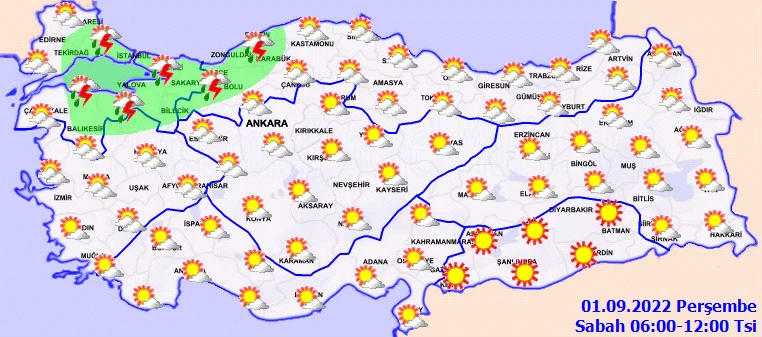 Son dakika! Meteoroloji'den bölge bölge uyarı! Sağanak yağış var