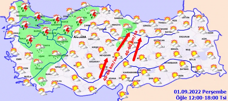 Son dakika! Meteoroloji'den bölge bölge uyarı! Sağanak yağış var