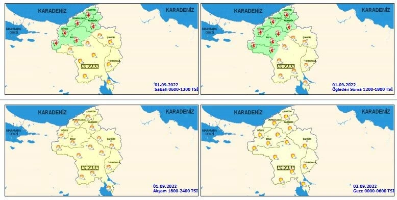 Son dakika! Meteoroloji'den bölge bölge uyarı! Sağanak yağış var
