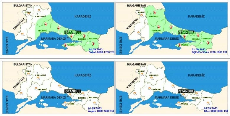 Son dakika! Meteoroloji'den bölge bölge uyarı! Sağanak yağış var