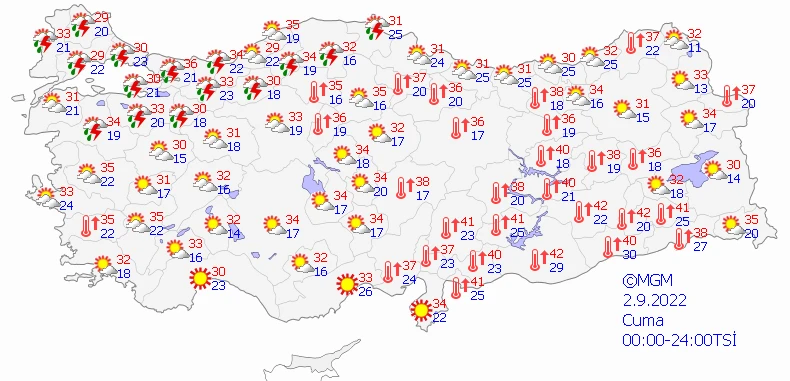 Son dakika! Meteoroloji'den haritalı uyarı! Bir gün üç mevsim: Sıcaklık, sağanak, rüzgar