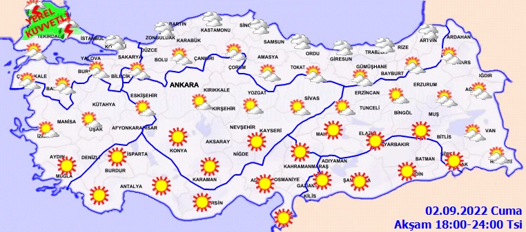 Son dakika! Meteoroloji'den haritalı uyarı! Bir gün üç mevsim: Sıcaklık, sağanak, rüzgar