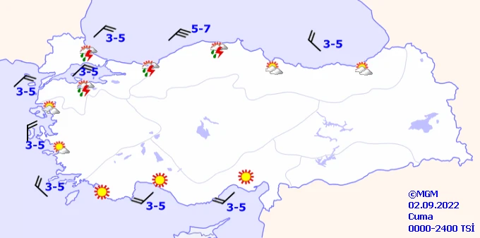 Son dakika! Meteoroloji'den haritalı uyarı! Bir gün üç mevsim: Sıcaklık, sağanak, rüzgar