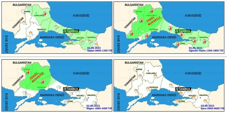 Son dakika! Meteoroloji'den haritalı uyarı! Bir gün üç mevsim: Sıcaklık, sağanak, rüzgar
