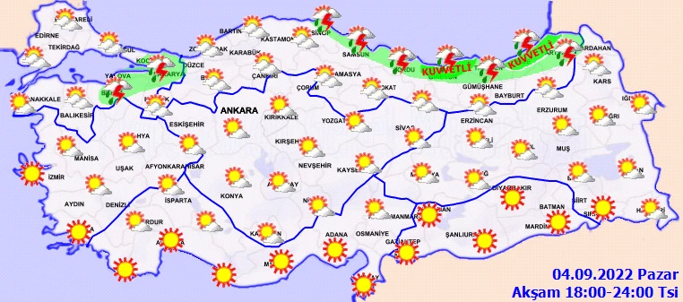 Son dakika! Meteoroloji'den sarı ve turuncu kodlu uyarı: Kuvvetli ve şiddetli yağışa dikkat