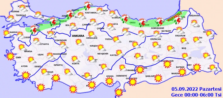 Son dakika! Meteoroloji'den sarı ve turuncu kodlu uyarı: Kuvvetli ve şiddetli yağışa dikkat