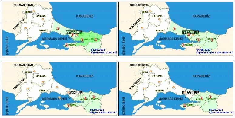 Son dakika! Meteoroloji'den sarı ve turuncu kodlu uyarı: Kuvvetli ve şiddetli yağışa dikkat