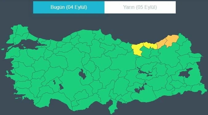 Son dakika! Meteoroloji'den sarı ve turuncu kodlu uyarı: Kuvvetli ve şiddetli yağışa dikkat