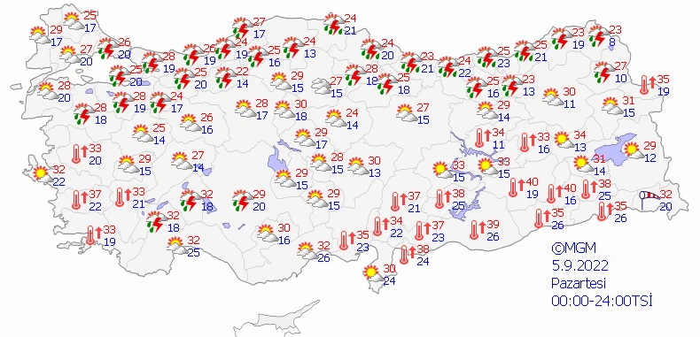 Son dakika! Sıcaklıklarda büyük düşüş! Meteoroloji'den sağanak ve fırtına uyarısı: Şiddetli ve kuvvetli geliyor
