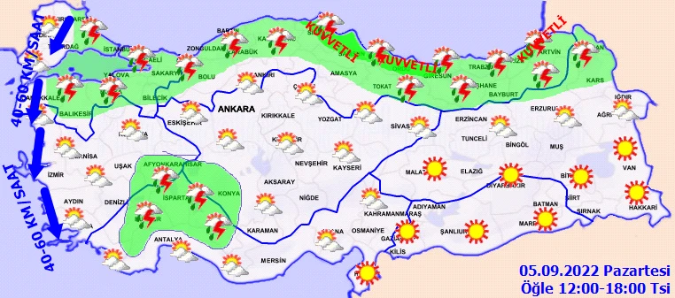 Son dakika! Sıcaklıklarda büyük düşüş! Meteoroloji'den sağanak ve fırtına uyarısı: Şiddetli ve kuvvetli geliyor