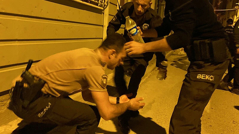 Damat eğlencesinde olay çıktı: Polis ekiplerine saldıran 10 kişi gözaltına alındı