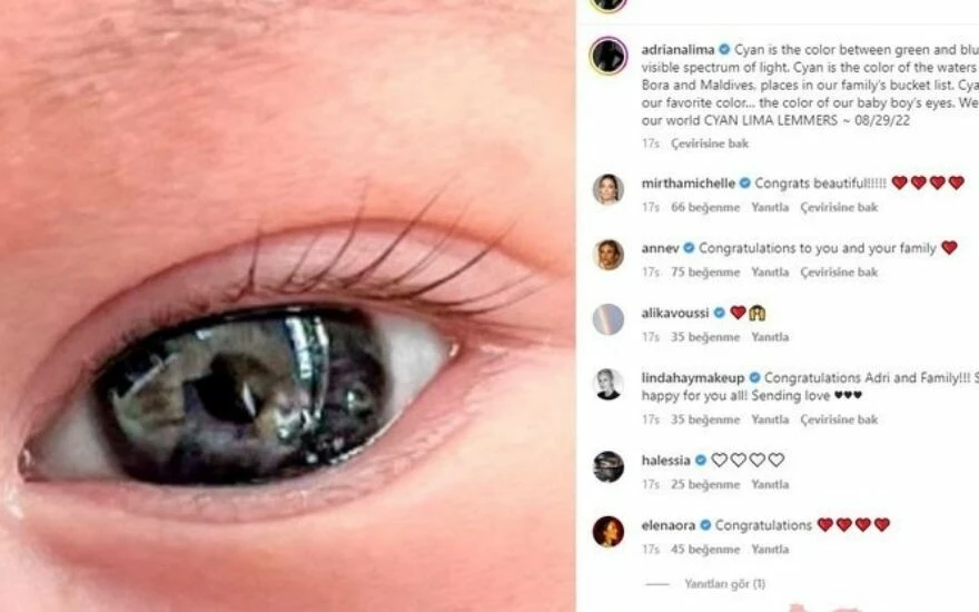 Adriana Lima 3. kez anne oldu: Bebeğinin ilginç bir fotoğrafını paylaştı