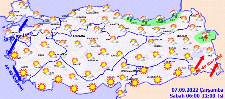 Son dakika! Meteoroloji'den üç bölgeye kritik uyarı! Sağanak bitti, kuvvetli rüzgar başladı