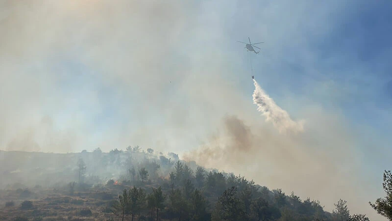 MSB'den de yangın söndürme çalışmalarına destek geldi