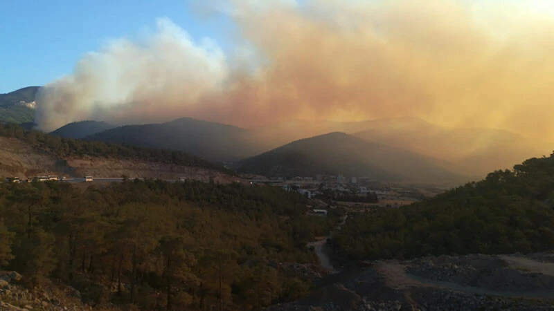 Mersin'de çiğlerimiz yanıyor! Alevler gökyüzünü aydınlattı, Mersin-Antalya yolu ulaşıma kapatıldı