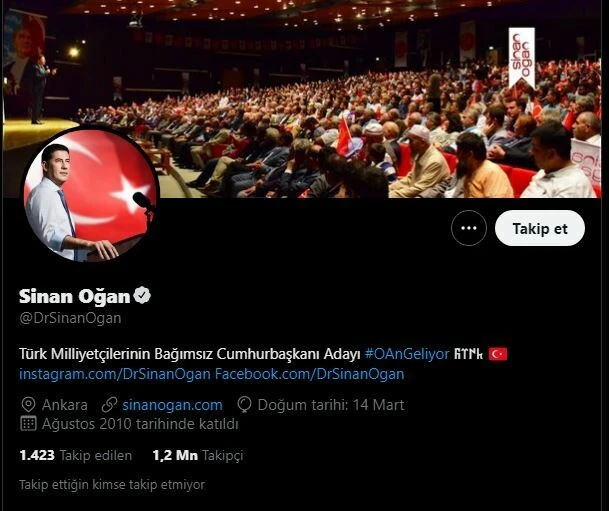 Sinan Oğan cumhurbaşkanlığı adaylığını duyurdu!