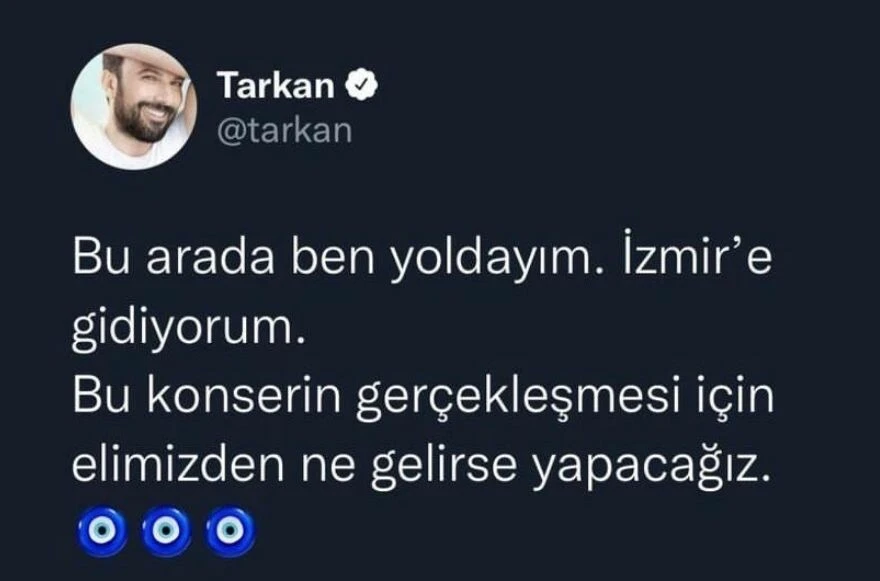 Tarkan'ın konseri iptal mi oldu? Tarkan'ın İzmir konseri olacak mı?