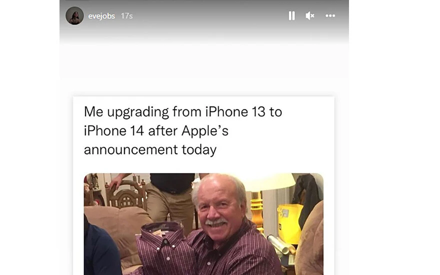 Apple'ın eski kurucusunun kızı, yeni İPhone 14'lerle dalga geçti!