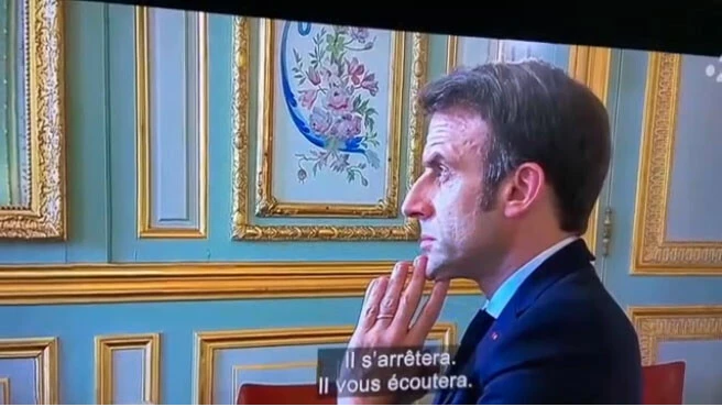 Macron'un Ukrayna'nın işgalini öğrendiği ilk anlar! Endişeli hali aylar sonra yayımlandı