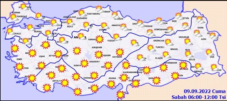 Son dakika! Meteoroloji hava tahmin raporunu paylaştı: Önce sıcaklık daha sonra <a href=